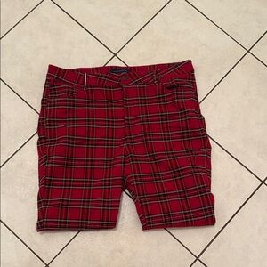 Tommy Hilfiger Red Plaid women’s pants